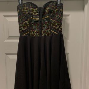 Black juniors skater dress